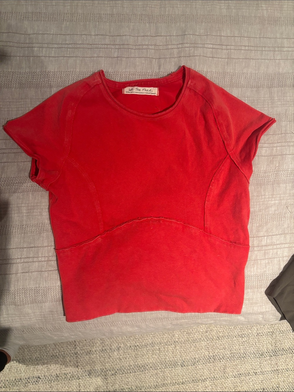Free People x small Red Short-Sleeve Women's Top